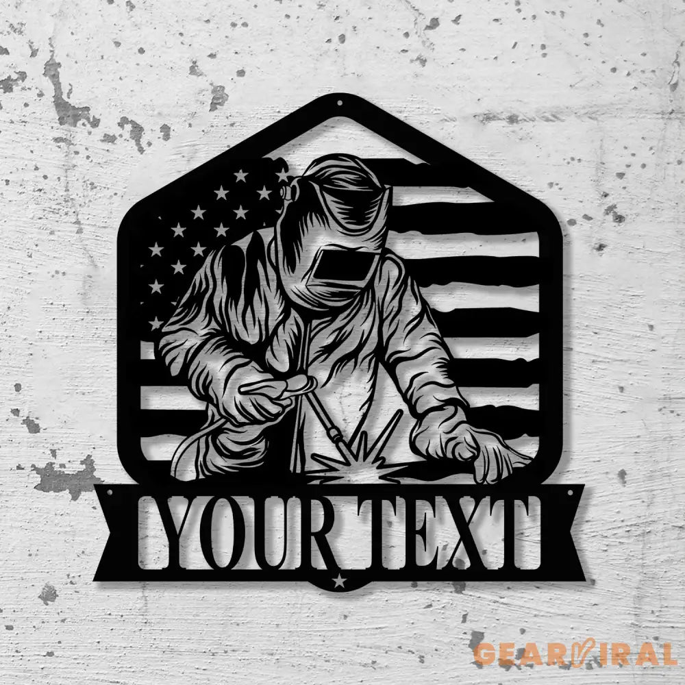 Custom Welder Metal Sign with Led Light Welder Gifts Xmas Birthday Gift for Welder Dad Gift For Dad Welding Gift