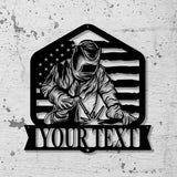 Custom Welder Metal Sign with Led Light, Welder Gifts, Xmas Birthday Gift for Welder Dad, Gift For Dad, Welding Gift - Gearviral