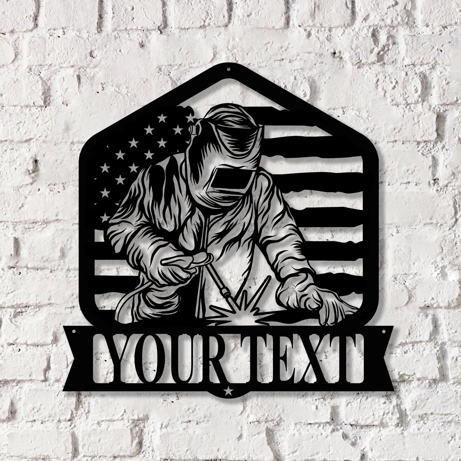 Custom Welder Metal Sign with Led Light, Welder Gifts, Xmas Birthday Gift for Welder Dad, Gift For Dad, Welding Gift - Gearviral