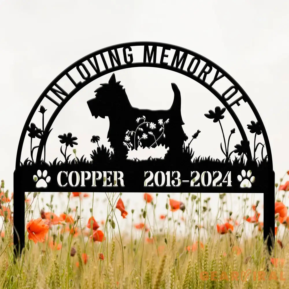 Custom West Highland Memorial Metal Stake - Personalized Pet Grave Marker Remembrance Sign Sympathy Gift West Highland