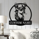 Custom White Tail Deer Buck Mullet Trucker Hat Sign with Led Light Man Cave Decor Hunting Lodge Decor Unique Gift for