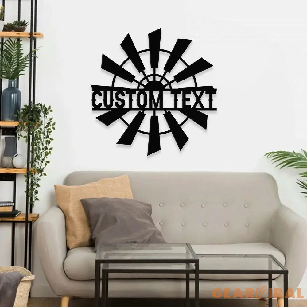 Custom Widmill Metal Family Name LED Sign - Personalized Monogram Wall Art - Last Name Initial Hanging - Perfect