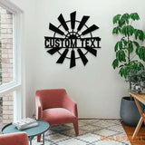 Custom Widmill Metal Family Name LED Sign - Personalized Monogram Wall Art - Last Name Initial Hanging - Perfect