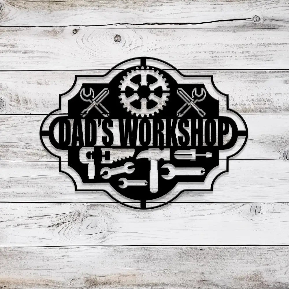 Custom Workshop Metal Sign with Led Light Personalized Garage Signs Metal Garage Signs Custom Garage Hanging Sign Wall