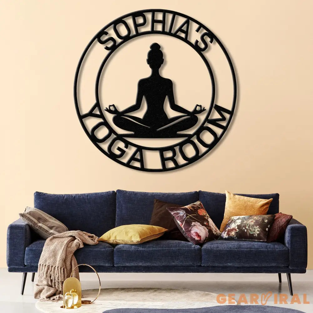 Custom Yoga Room Metal Sign with Led Lights Personalized Yoga Sign Yoga Studio Decor Gift Mom Gift for Yoga Teacher