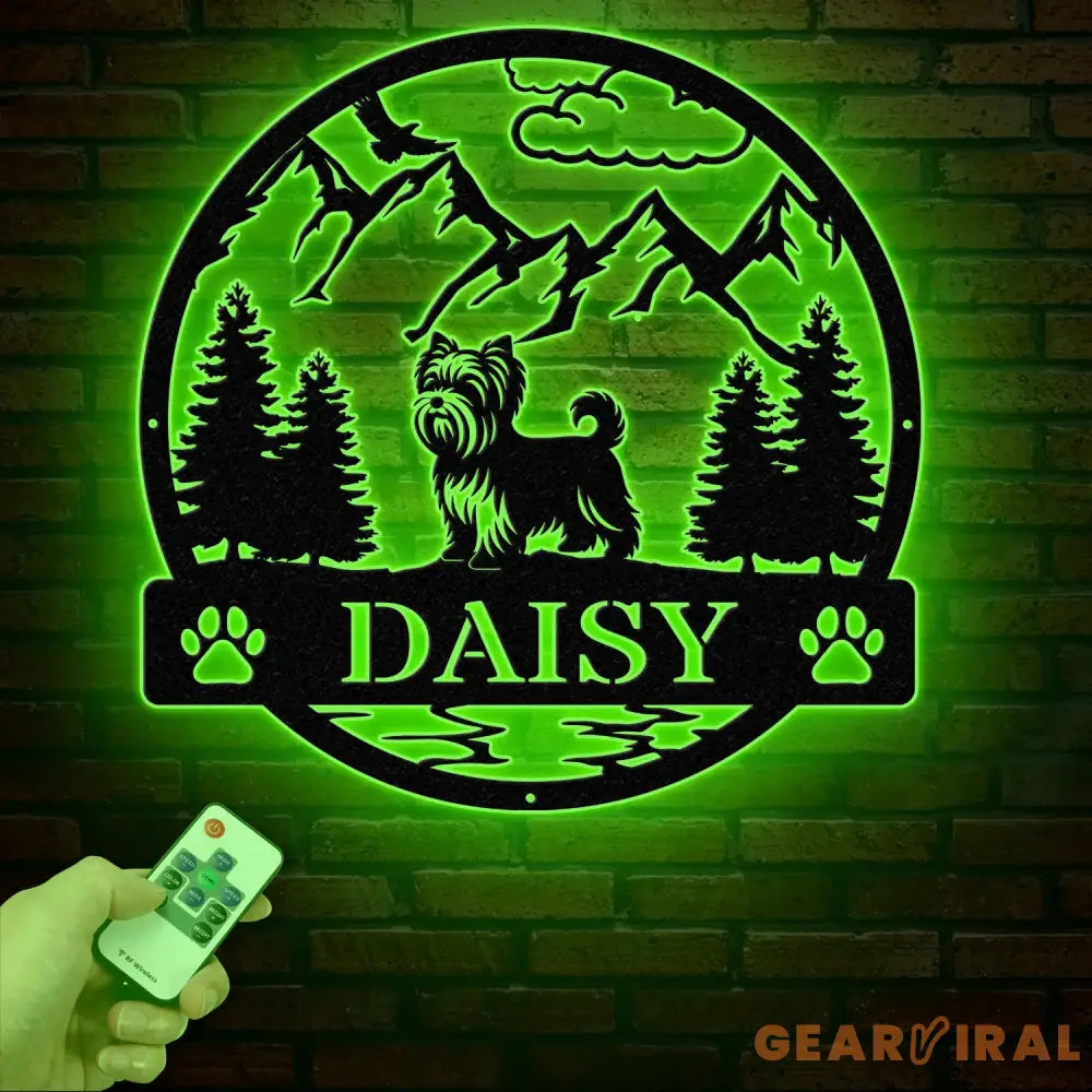 Custom Yorkshire Terrier Metal Sign Dog Name Sign Yorkie Wall Decor Dog Lovers Wall Art Pet Lover Gift Dog Mom Gifts