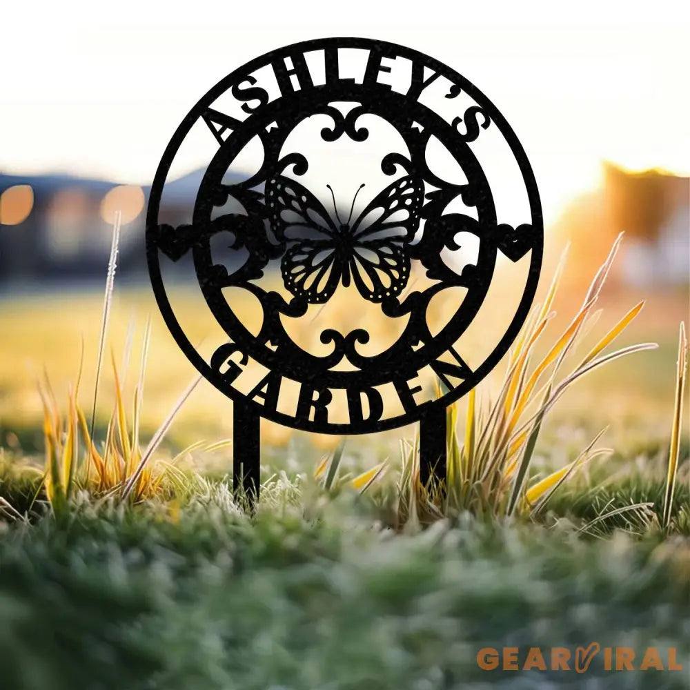 Custom Your Garden Sign Personalized Garden Stake Metal Garden Sign Gardener Name Sign Gardener Gift Yard Decor