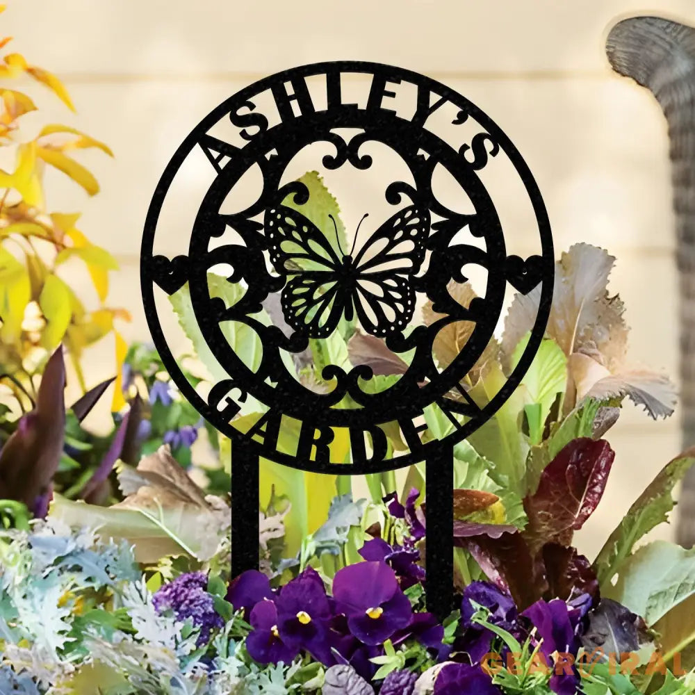 Custom Your Garden Sign Personalized Garden Stake Metal Garden Sign Gardener Name Sign Gardener Gift Yard Decor