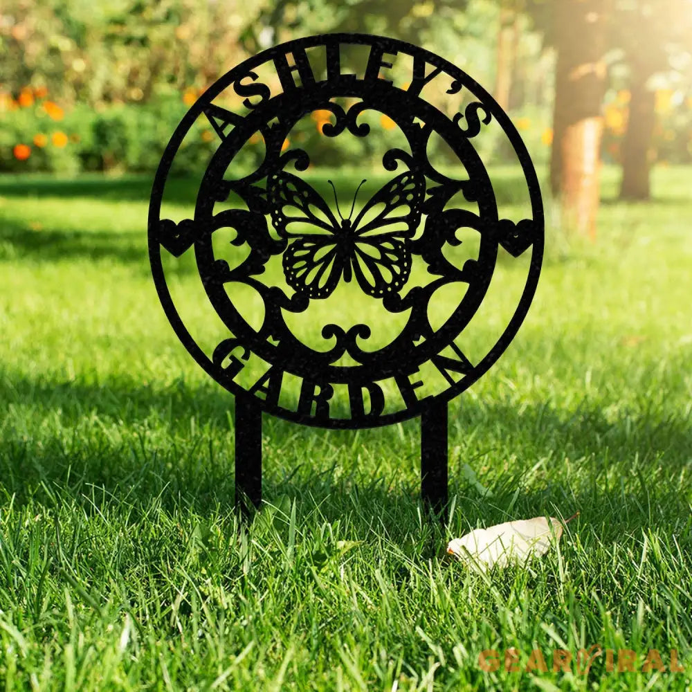 Custom Your Garden Sign Personalized Garden Stake Metal Garden Sign Gardener Name Sign Gardener Gift Yard Decor