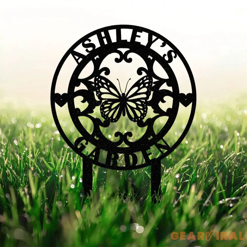 Custom Your Garden Sign Personalized Garden Stake Metal Garden Sign Gardener Name Sign Gardener Gift Yard Decor