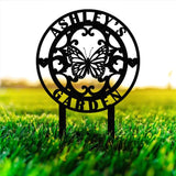 Custom Your Garden Sign Personalized Garden Stake Metal Garden Sign Gardener Name Sign Gardener Gift Yard Decor