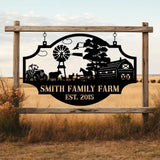 Custom Your Metal Farm Sign Design Your Own Farm Sign Farmhouse Metal Sign Farmhouse Decor Ranch Sign Farm Gate Sign
