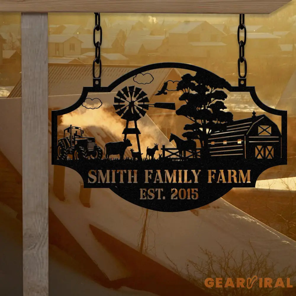 Custom Your Metal Farm Sign Design Your Own Farm Sign Farmhouse Metal Sign Farmhouse Decor Ranch Sign Farm Gate Sign