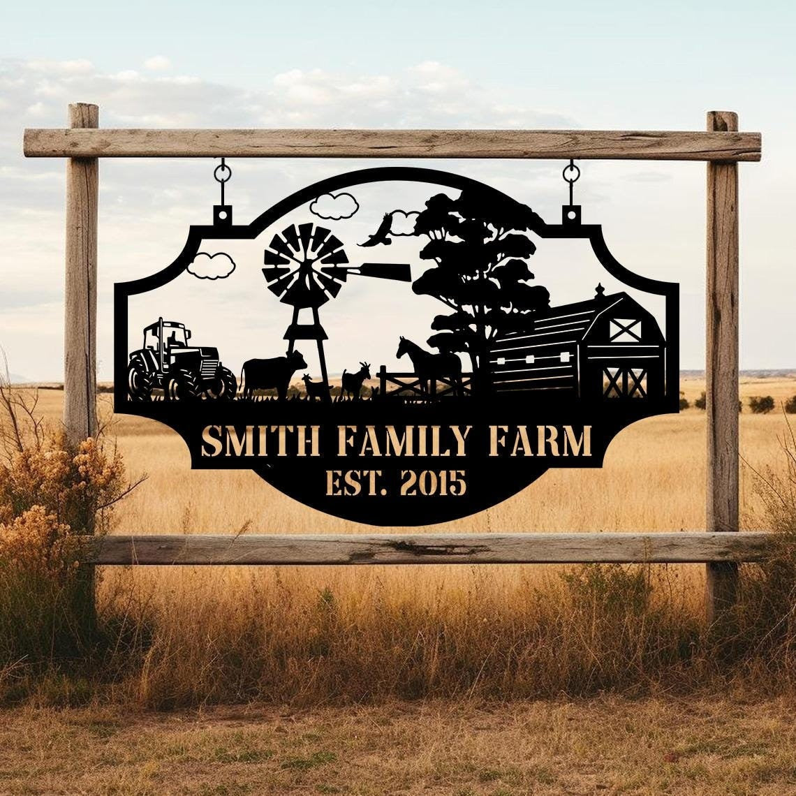 Custom Your Metal Farm Sign, Design Your Own Farm Sign, Farmhouse Metal Sign, Farmhouse Decor, Ranch Sign, Farm Gate Sign, Farmer Gift