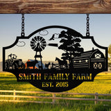 Custom Your Metal Farm Sign, Design Your Own Farm Sign, Farmhouse Metal Sign, Farmhouse Decor, Ranch Sign, Farm Gate Sign, Farmer Gift