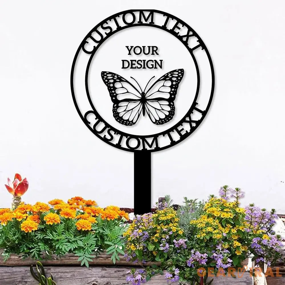 Custom Your Own Metal Stake | Outdoor Business Metal Stake Personalized Name Yard Sign Outdoor Door Garden Decor Logo