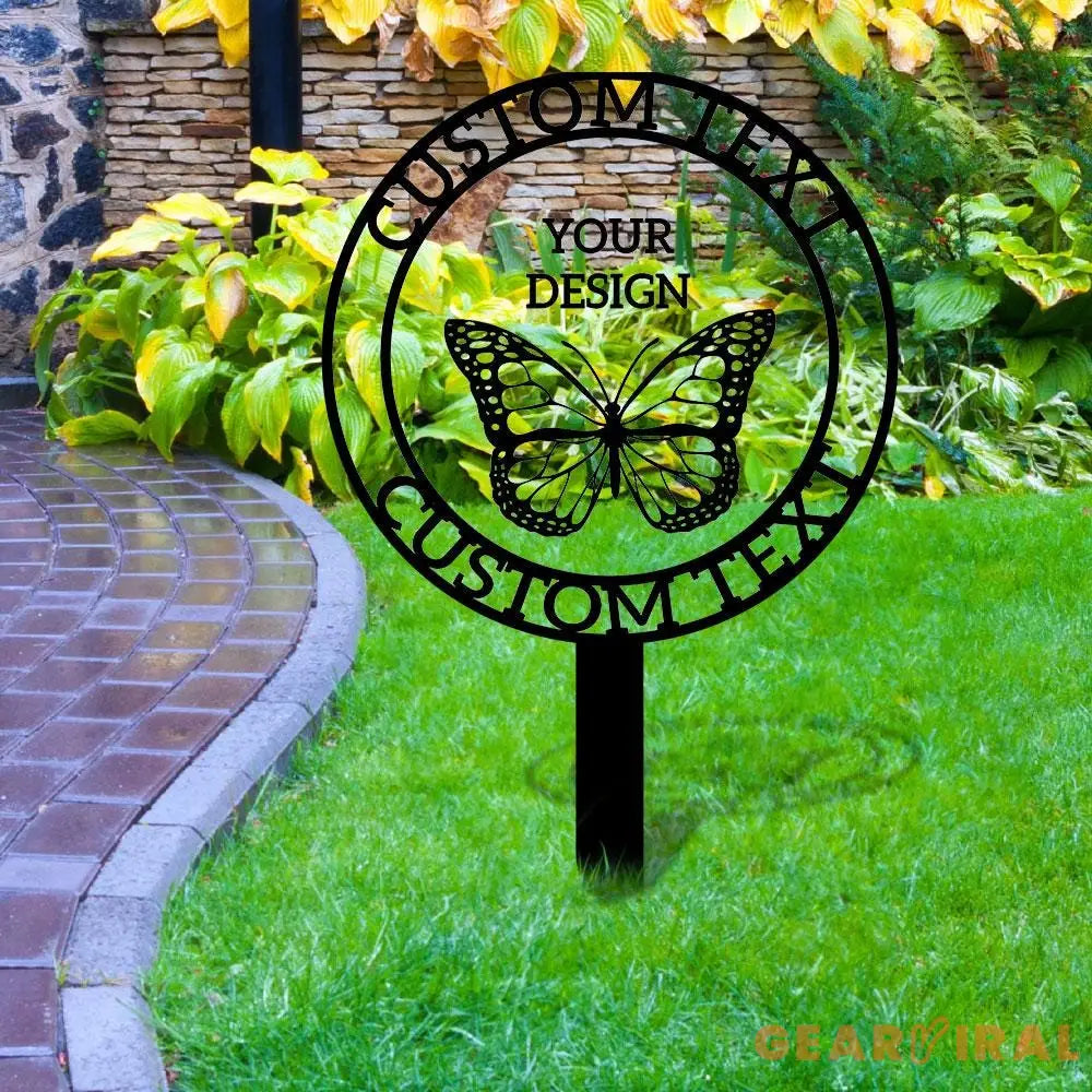 Custom Your Own Metal Stake | Outdoor Business Metal Stake Personalized Name Yard Sign Outdoor Door Garden Decor Logo