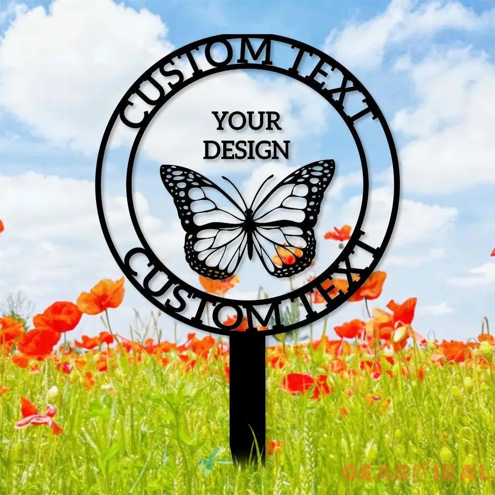 Custom Your Own Metal Stake | Outdoor Business Metal Stake Personalized Name Yard Sign Outdoor Door Garden Decor Logo