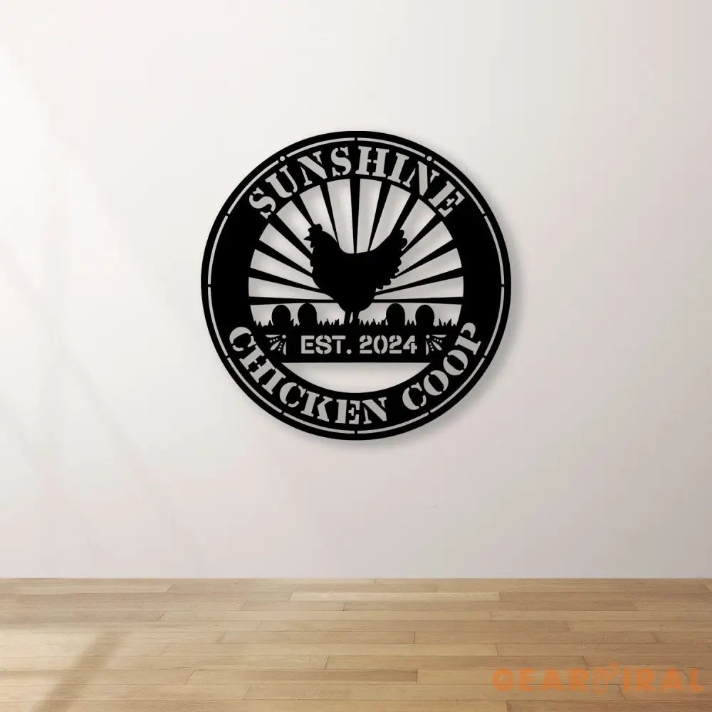 Customized Chicken Farm Metal Sign Hen House Coop Sign Family Name Metal Sign for Farm House Our Little Coop Sign Metal