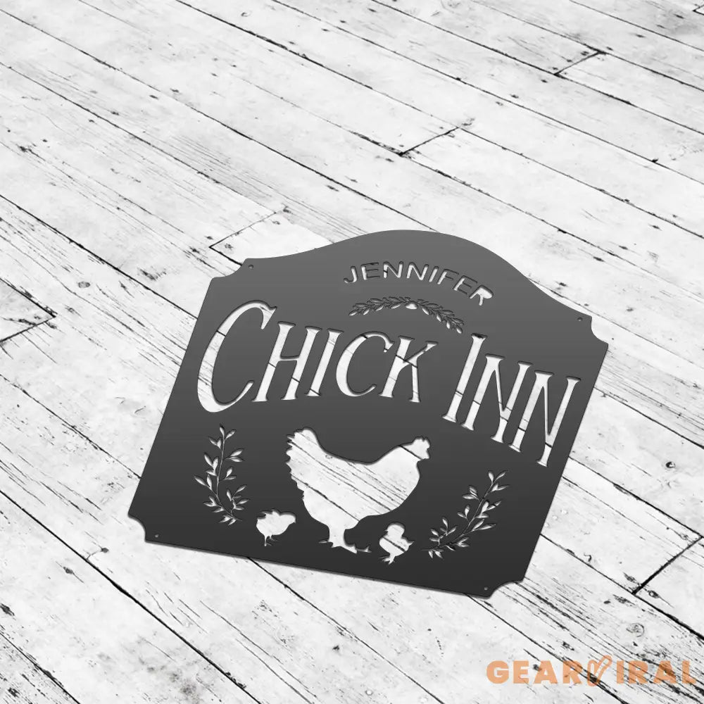 Customized Chicken Farm Metal Sign - Hen House Coop Sign - Family Name Metal Sign for Farm House - Our Little Coop Sign