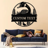 Customized Duck Farm Metal Sign Quack House Sign Family Name Metal Sign for Farm House Duck Hutch Coop Sign Quack Shack