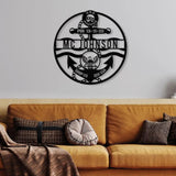 Customized USN Anchor Metal Sign Anchor Decor Navy Veteran Gift US Navy Sign Anchor Sign Anchor PIR/navy boot camp