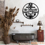 Customized USN Anchor Metal Sign Anchor Decor Navy Veteran Gift US Navy Sign Anchor Sign Anchor PIR/navy boot camp