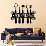 Custon Dental Hygineist Metal Wall Art with LED Light Dental Assistant Gifts Dental Student Gift Dentist Office Decor