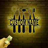 Custon Dental Hygineist Metal Wall Art with LED Light Dental Assistant Gifts Dental Student Gift Dentist Office Decor