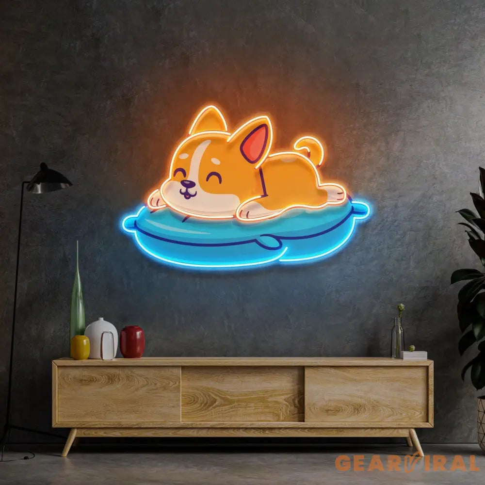 Cute Cat Chilling LED Neon Sign Light Pop Art