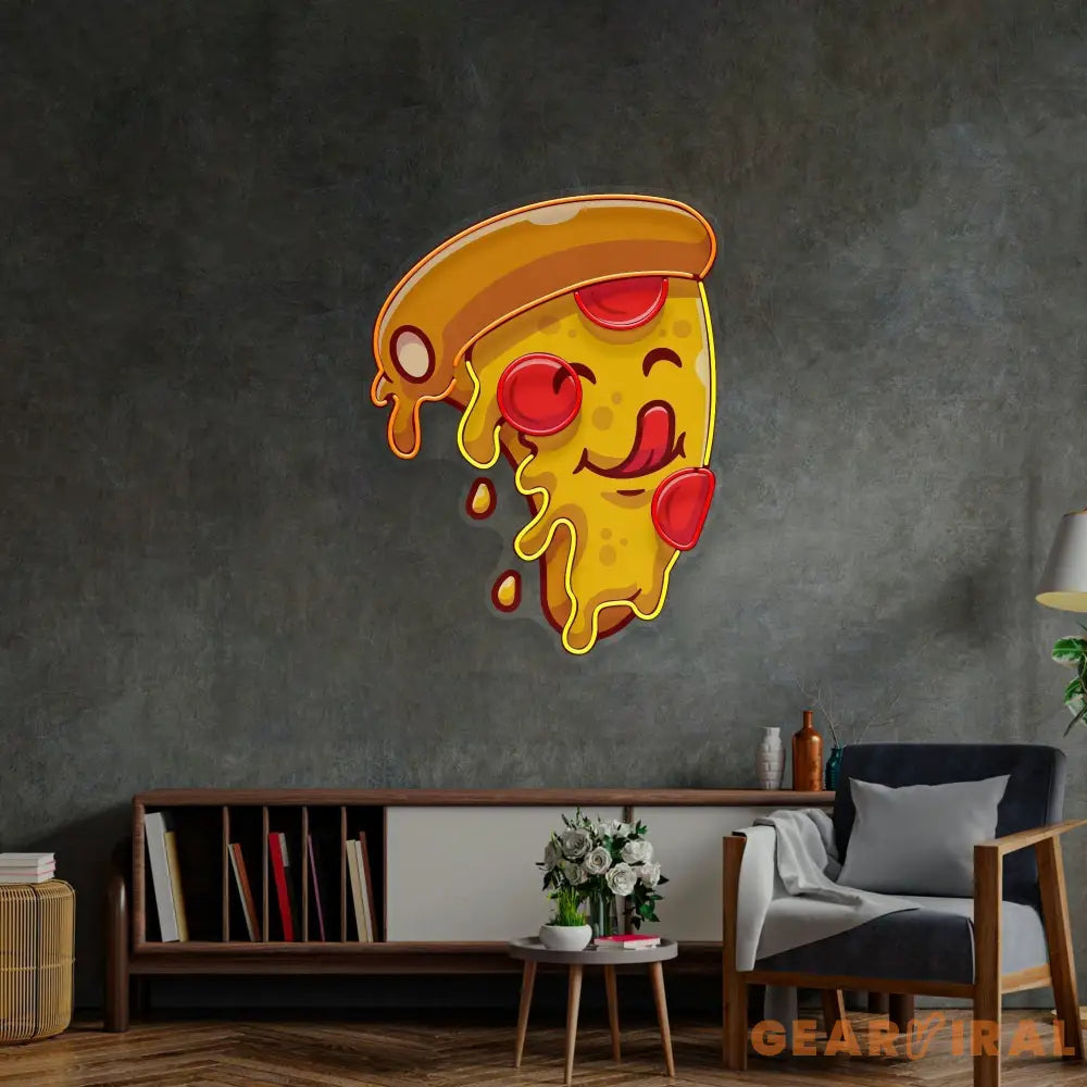 Cute Slice Pizza LED Neon Sign Light Pop Art