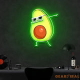 Dabbing Avocado Neon x Acrylic Artwork