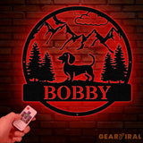 Dachshund Metal Sign Custom Dog Name Sign Dog Memorial Gift Dachshund Wall Decor Dog Lovers Wall Art Pet Lover Gift Dog