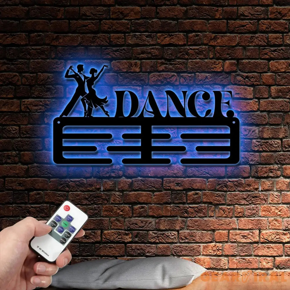 Dance Medal Hanger with Custom Monogram Name Metal Sign Personalized Dance Medal Holder Monogram Dance Medal Display