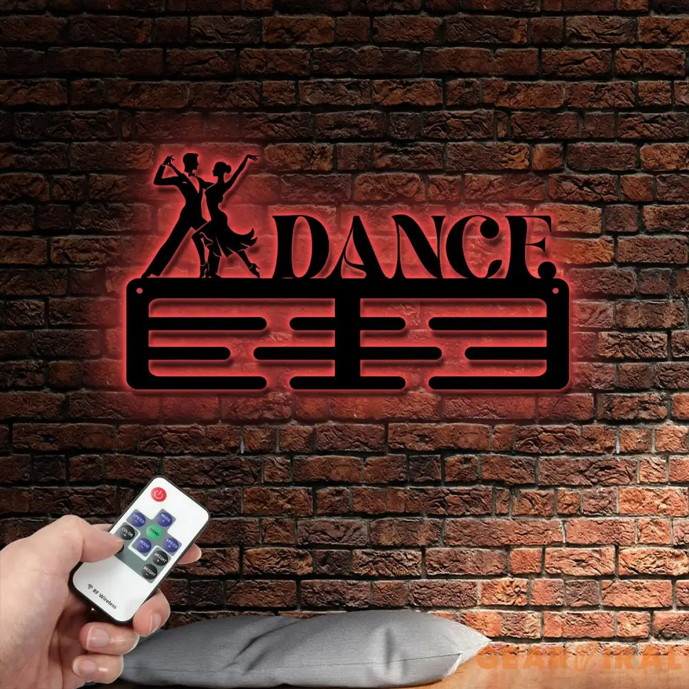 Dance Medal Hanger with Custom Monogram Name Metal Sign Personalized Dance Medal Holder Monogram Dance Medal Display