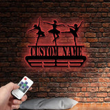 Dance Medal Hanger with Custom Monogram Name Metal Sign Personalized Dance Medal Holder Monogram Dance Medal Display