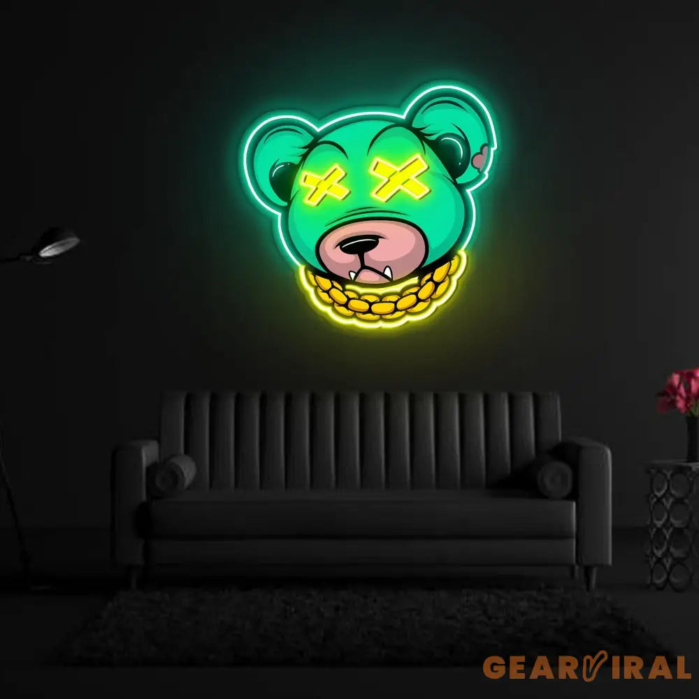 Dead Rich Cartoon Neon x Acrylic Artwork