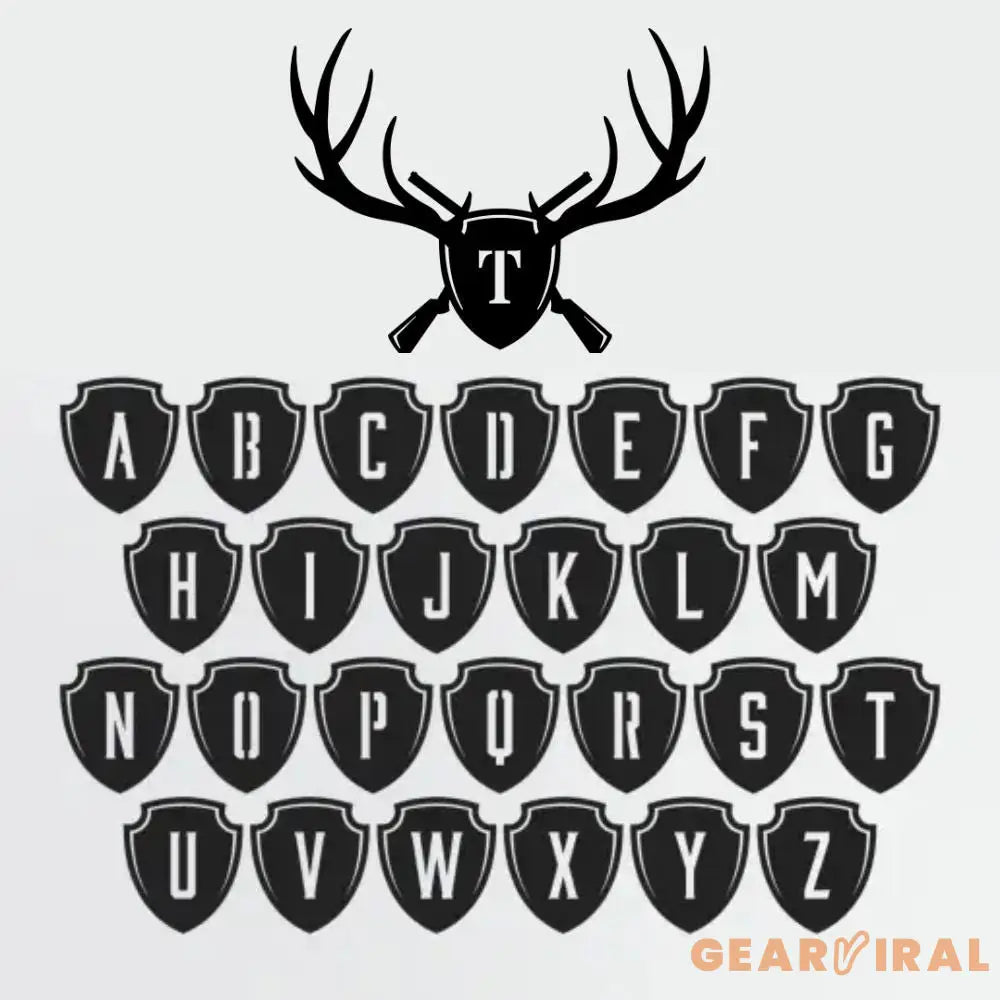 Deer Antlers & Rifles Sign Personalized Family Name Led Sign Outdoor Door Decor Address Wall Art Perfect Gift for