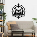 Deer Head Sign Metal Sign Personalized Family Name Led Metal Sign Outdoor Door Decor Hunting Wall Art Perfect Gift for