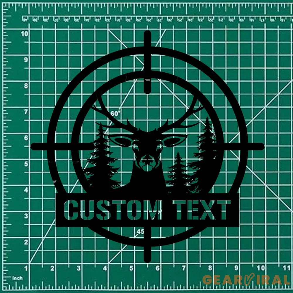 Deer Head Sign Metal Sign Personalized Family Name Led Metal Sign Outdoor Door Decor Hunting Wall Art Perfect Gift for