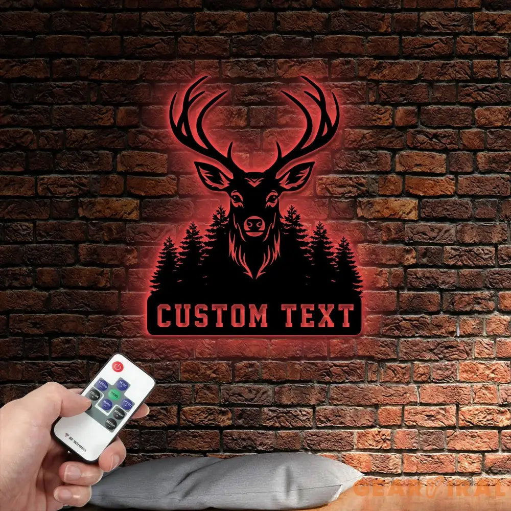 Deer Hunting Metal Sign,Custom Deer Wall Art,Personalized Hunting Wall Decor,Gift for Hunter,Hunter Name Sign,Deer Wall