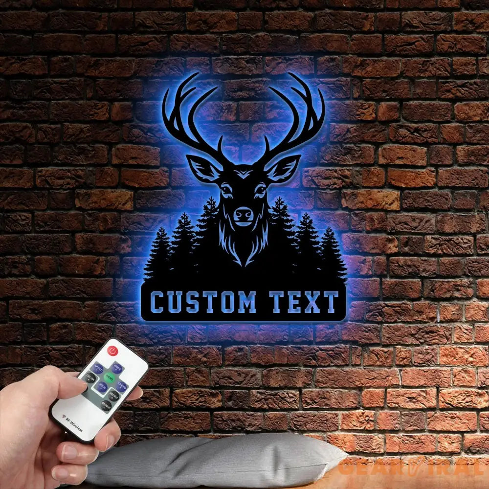 Deer Hunting Metal Sign,Custom Deer Wall Art,Personalized Hunting Wall Decor,Gift for Hunter,Hunter Name Sign,Deer Wall