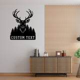 Deer Hunting Metal Sign,Custom Deer Wall Art,Personalized Hunting Wall Decor,Gift for Hunter,Hunter Name Sign,Deer Wall Art,Men Cave Sign