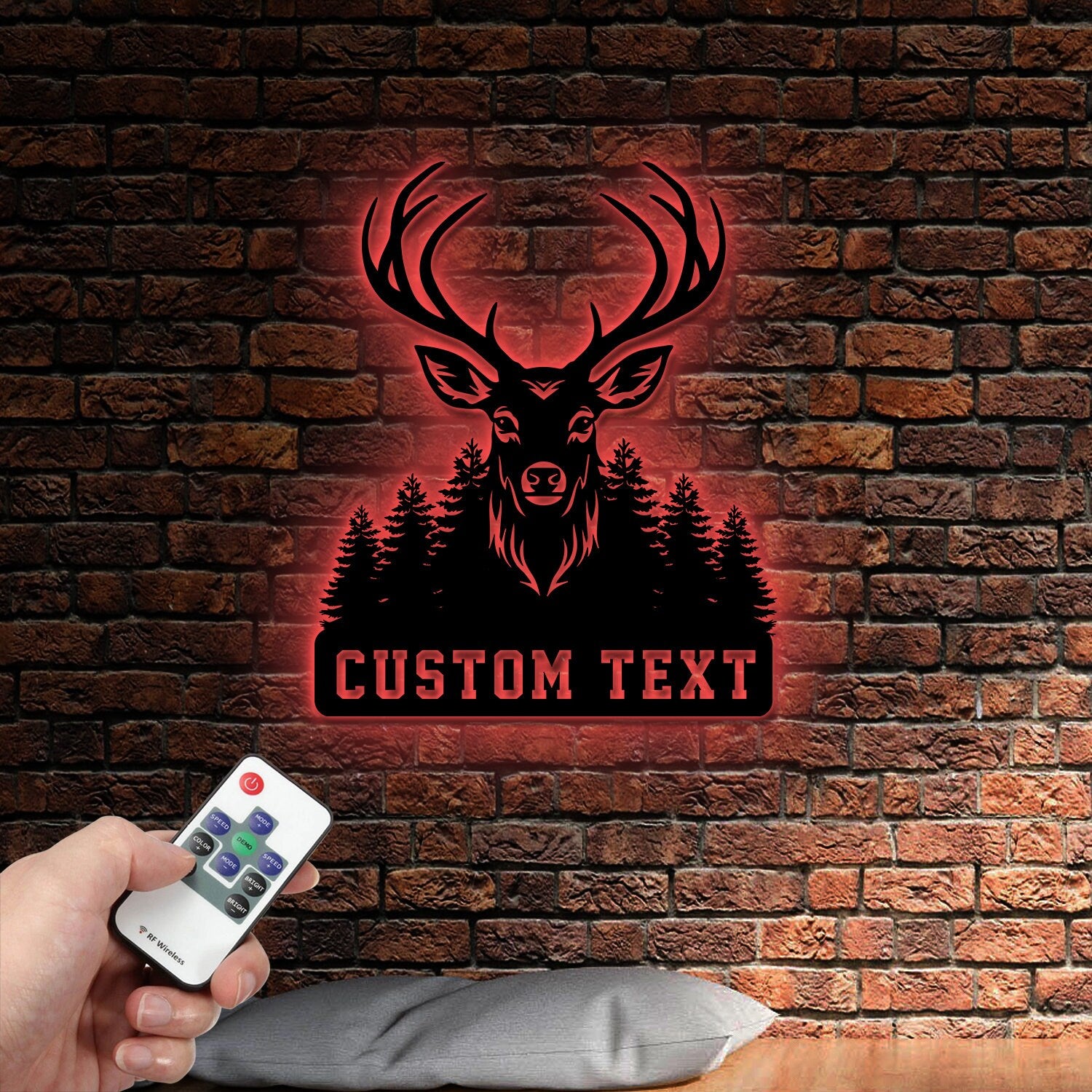Deer Hunting Metal Sign,Custom Deer Wall Art,Personalized Hunting Wall Decor,Gift for Hunter,Hunter Name Sign,Deer Wall Art,Men Cave Sign
