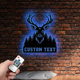Deer Hunting Metal Sign,Custom Deer Wall Art,Personalized Hunting Wall Decor,Gift for Hunter,Hunter Name Sign,Deer Wall Art,Men Cave Sign