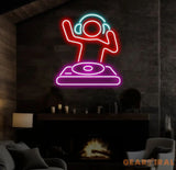 DJ Player Neon Sign For Bar Neon Light Sign for Man Cave LED Neon Light for Wall Decor Neon LED Sign for Bar Party Wall
