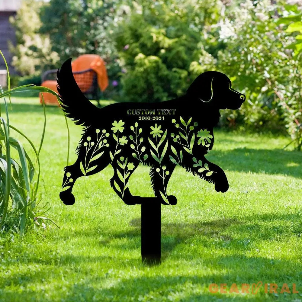 Dog Grave Marker Custom Year Memorial Stake Every Dog Breed Metal Stake Personalized Dog Garden Sign Pet Loss Gift