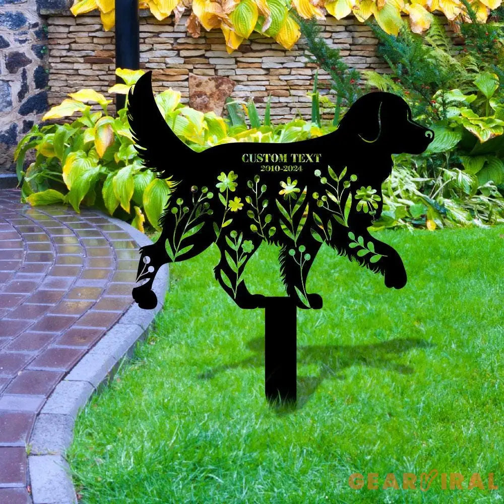 Dog Grave Marker Custom Year Memorial Stake Every Dog Breed Metal Stake Personalized Dog Garden Sign Pet Loss Gift