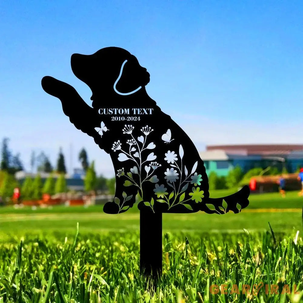 Dog Loss Metal Garden Sign Miss You Dog Metal Stake Personalized Dog Garden Sign Pet Loss Gift Garden Decor Remembrance