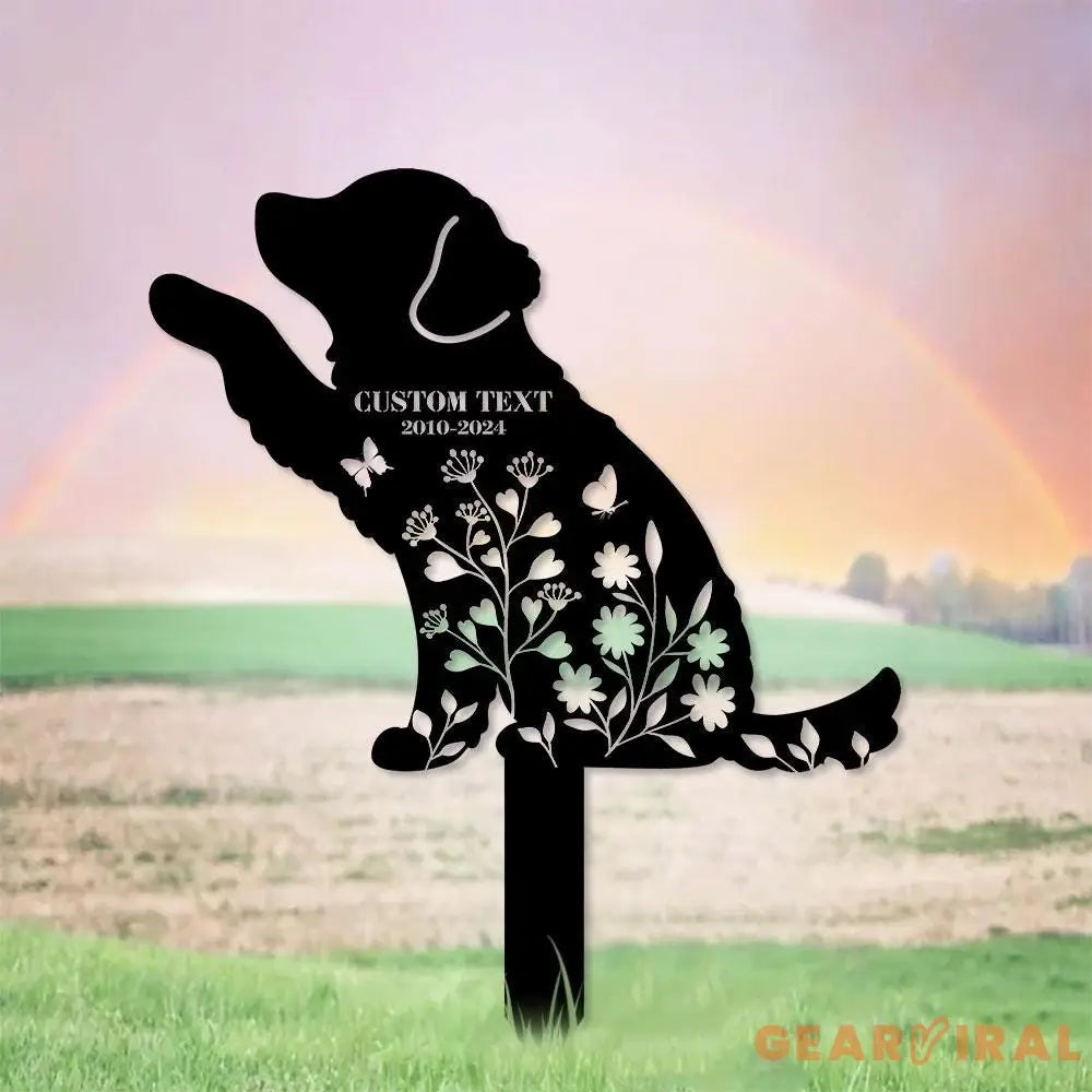 Dog Loss Metal Garden Sign Miss You Dog Metal Stake Personalized Dog Garden Sign Pet Loss Gift Garden Decor Remembrance